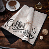 Coffee Theme Cotton and Linen Cup Mats AJEW-WH0201-019-5