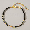 Bohemian Style Natural Gold Obsidian Round Beaded Bracelets for Women CA1141-5-1