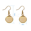 Brass Earring Hooks KK-PH0034-06-2