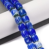 Handmade Lampwork Chevron Beads Strands LAMP-K041-01B-08-2