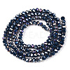Electroplate Glass Beads Strands EGLA-A044-P2mm-B16-3
