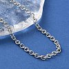 304 Stainless Steel Cable Chain Necklaces for Women Men STAS-M102-69P-2