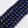 Natural Tiger Eye Bead Strands G-P230-08-B-8mm-1