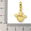 Rack Plating Brass Enamel European Dangle Charms KK-I718-26G-4