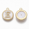 Brass Micro Pave Cubic Zirconia Pendants KK-T062-04E-NF-2