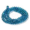 Transparent Electroplate Glass Beads Strands EGLA-A039-T2mm-L01-2