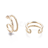 Brass Cuff Earrings EJEW-I249-16G-2