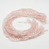 Electroplate Glass Beads Strands EGLA-D018-3x3mm-32-2
