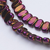 Electroplate Non-magnetic Synthetic Hematite Beads Strands G-J382-4x8x2mm-A05-2