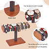 T-Shaped Bar Wood Covered with Microfiber Bracelet Display Stands BDIS-WH0014-01-4