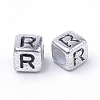 Plated Acrylic Beads X1-PB43C9308-R-2
