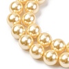 Electroplated Shell Pearl Beads Strands BSHE-G041-12mm-01-3
