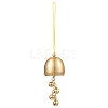 Christmas Bell Brass Pendant Decorations HJEW-TA00316-2