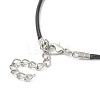 Mixed Gemstone Moon Pendant Necklaces for Women NJEW-JN04270-7