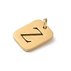 304 Stainless Steel Charms LS-STAS-R001-01G-Z-2
