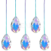 Glass Sun Catcher Pendant HJEW-WH20004-13-1