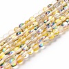 Synthetic Moonstone Beads Strands G-E573-02A-19-2
