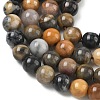 Dyed Natural Malaysia Jade Beads Strands G-G021-02B-25-3