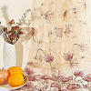 Embroidered Flowers Polyester Tulle Lace Fabric DIY-WH0449-31D-5