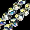 Electroplate Glass Beads Strands EGLA-B008-01A-AB02-2