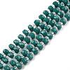 Opaque Solid Color Glass Beads Strands GLAA-N052-04-A19-1