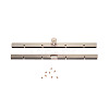 Alloy Purse Bag Wallet Straight Edging Strip FIND-WH0090-71P-1