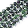 Natural Rudy in Zoisite Beads Strands G-E560-T01-1
