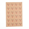 Self-Adhesive Kraft Paper Gift Tag Stickers DIY-D028-02F-01-1