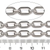 304 Stainless Steel Rectangle Link Chains CHS-S012-26P-A-3