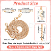 3Pcs 3 Style Plastic Imitation Pearl & Iron Curb Chain Bag Handles DIY-WR0002-71A-2