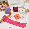 5Pcs 5 Colors PU Leather Ring Organizer Rolls ABAG-CL0001-68-4