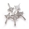 Tibetan Style Alloy Pendants PALLOY-J050-01AS-NR-1