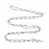 201 Stainless Steel Moon & Oval Link Chains STAS-N092-112-3