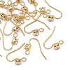 SHEGRACE Brass Pave Cubic Zirconia Earring Findings XGRQ4S891-741G-1