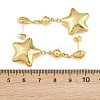 304 Stainless Steel Dangle Stud Earrings LS-EJEW-P325-04A-G-5