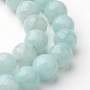Natural Amazonite Beads Strands G-J376-17-6mm-1