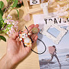 Resin Cat Pendant Decorations HJEW-WH0102-018-3