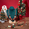 4Pcs 4 Styles ABS Plastic Pearl & Acrylic & Resin Beaded Necklaces Set NJEW-AB00010-2
