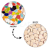 Porcelain Cabochons PORC-PH0001-06-WH-3