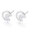 925 Sterling Silver Stud Earrings STER-T004-49S-2