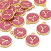 Golden Plated Alloy Enamel Charms X-ENAM-S118-08Y-4