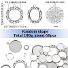 1Bag Alloy Pendant Cabochon Settings FIND-SC0023-79A-03-2