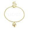 Trendy Brass Charm Bracelets BJEW-BB32134-7