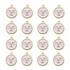 Golden Plated Alloy Charms LS-X-ENAM-S118-01Y-2