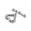 Non-Tarnish 304 Stainless Steel Toggle Clasps X-STAS-A092-08A-P-2