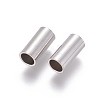Tarnish Resistant 304 Stainless Steel Tube Beads STAS-F205-03P-E-1