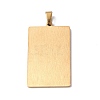 201 Stainless Steel Pendant STAS-B033-01G-10-2