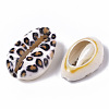 Printed Natural Cowrie Shell Beads SSHEL-R047-01-B02-3