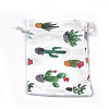 Polycotton(Polyester Cotton) Packing Pouches Drawstring Bags ABAG-T007-02L-4