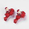 Christmas Party Accessories Supplies Iron with Cloth Alligator Hair Clips PHAR-XCP0001-02-3